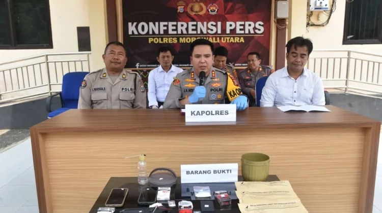 Polres Morowali Utara Ungkap 7 Kasus Narkoba, Sita 43,44 Gram Sabu